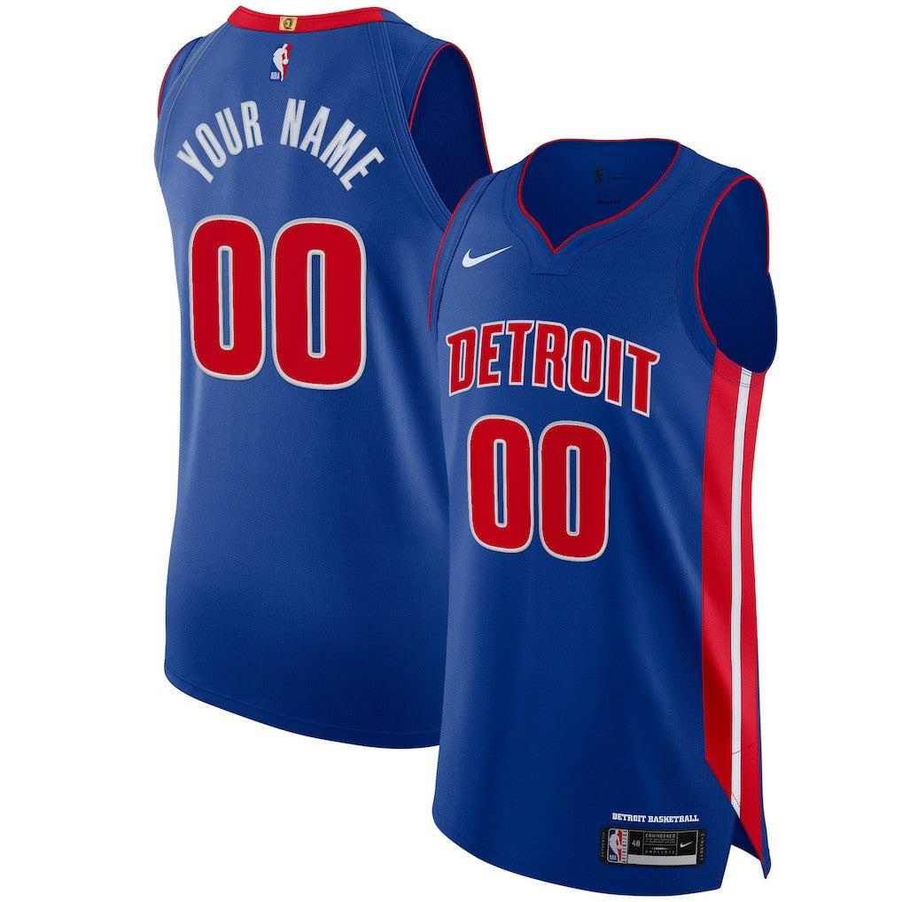 Detroit Pistons Authentic Custom Jersey Blue for sale Icon Edition | Nike discount