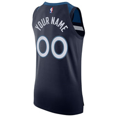 Minnesota Timberwolves Authentic Custom Jersey Navy Icon Edition | Nike outlet