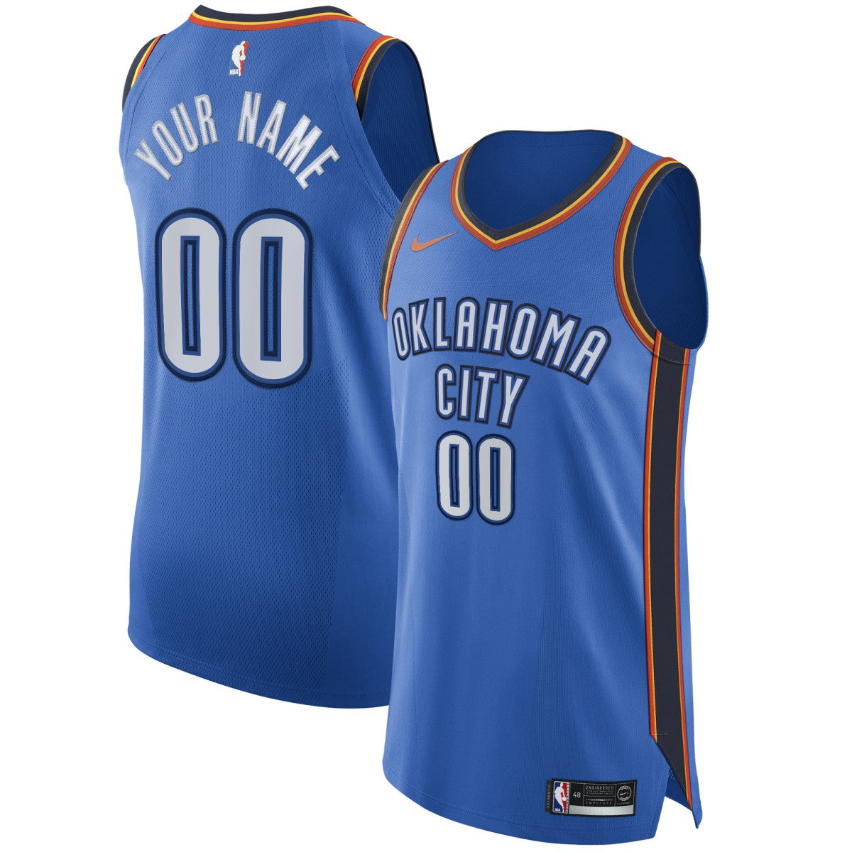 Oklahoma City Thunder Authentic Custom Jersey Blue Icon Edition | Nike US