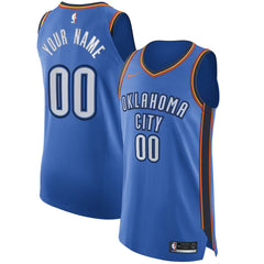 Oklahoma City Thunder Authentic Custom Jersey Blue Icon Edition | Nike US
