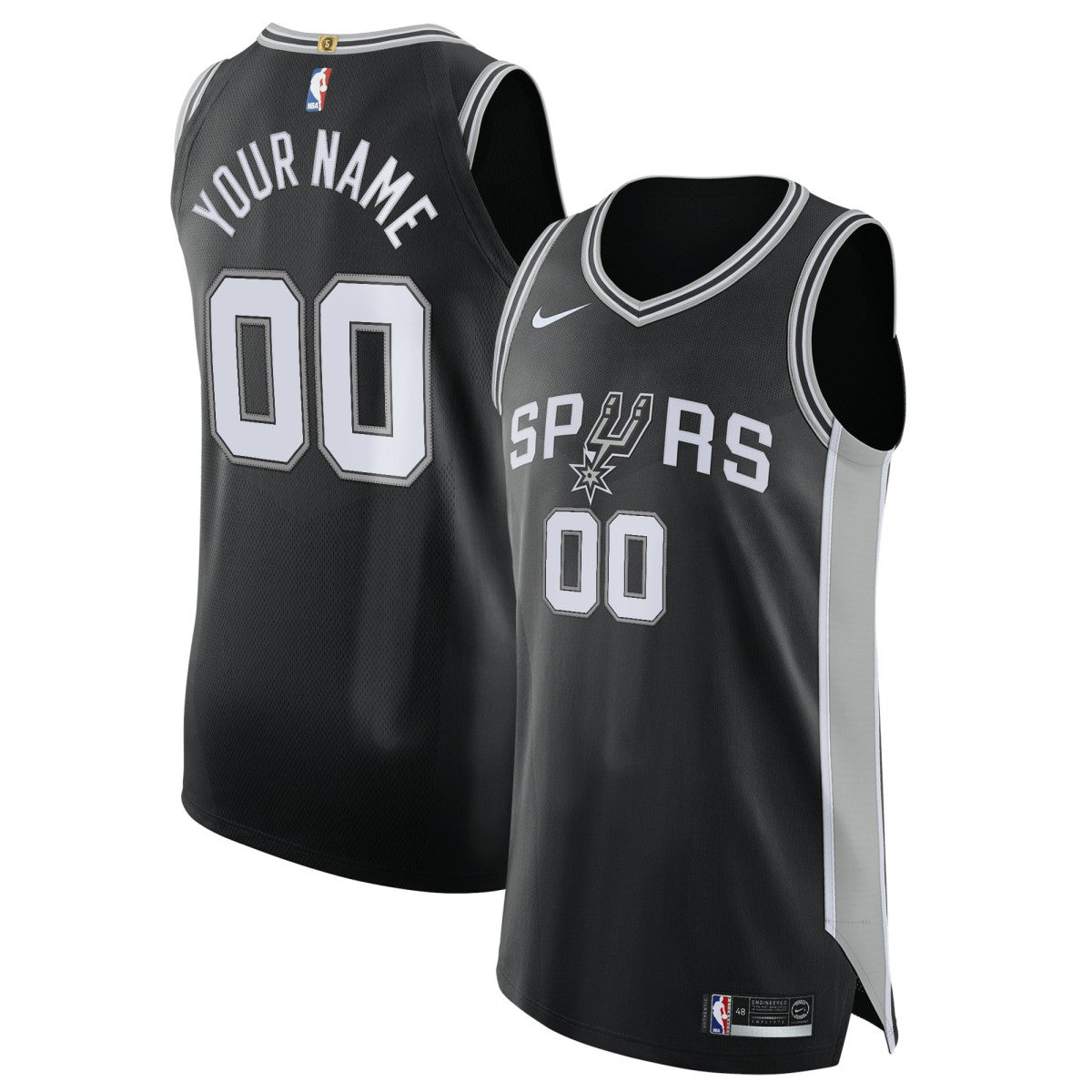 San Antonio Spurs Authentic Custom Jersey Black Icon Edition | Nike online