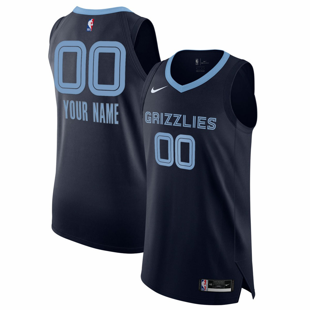 Memphis Grizzlies 2020/21 Authentic Custom Jersey Navy Icon Edition | Nike outlet