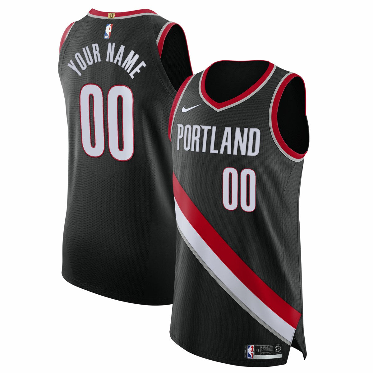Portland Trail Blazers 2020/21 Authentic Custom Jersey Black Icon Edition | Nike discount