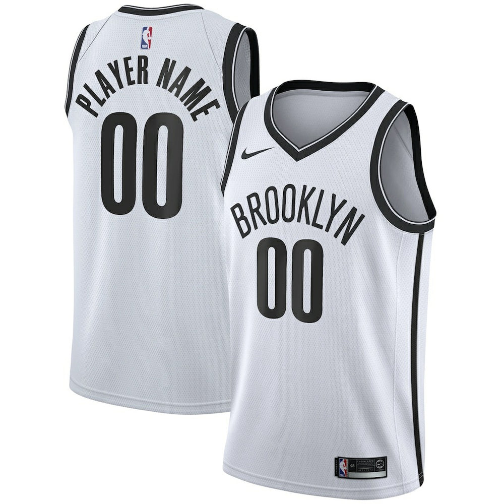 Brooklyn Nets 2020/21 Swingman Custom Jersey Association Edition White | Nike for sale