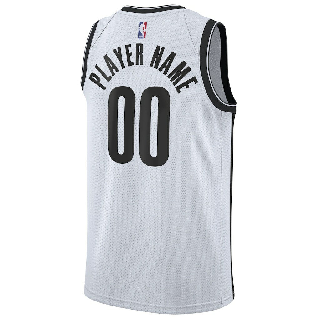 Brooklyn Nets 2020/21 Swingman Custom Jersey Association Edition White | Nike for sale