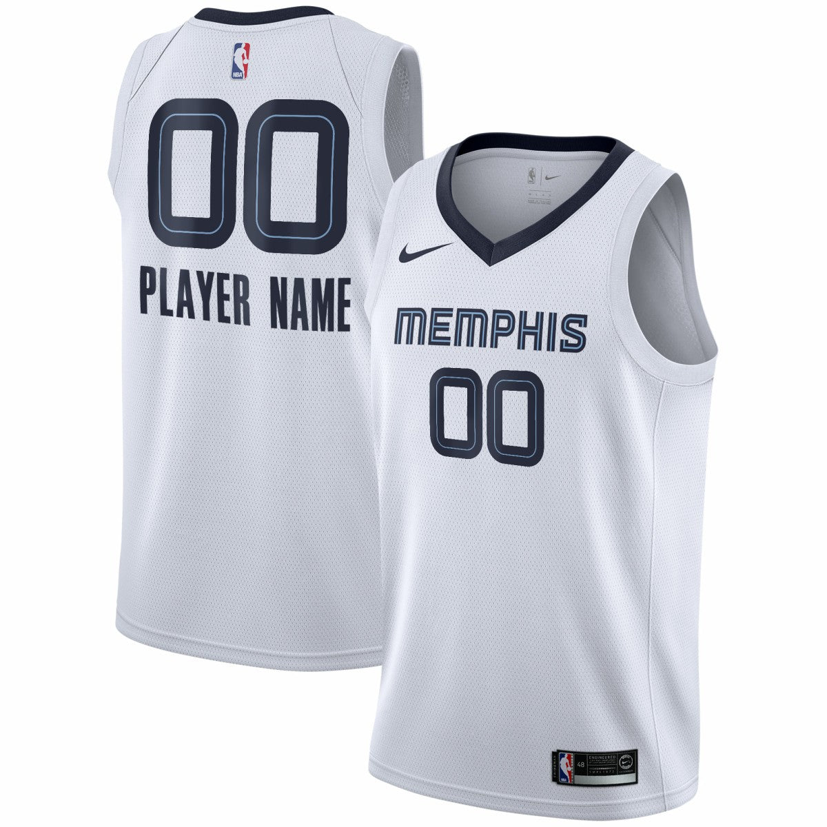 Memphis Grizzlies 2020/21 Swingman Custom Jersey Association Edition White | Nike Near Me