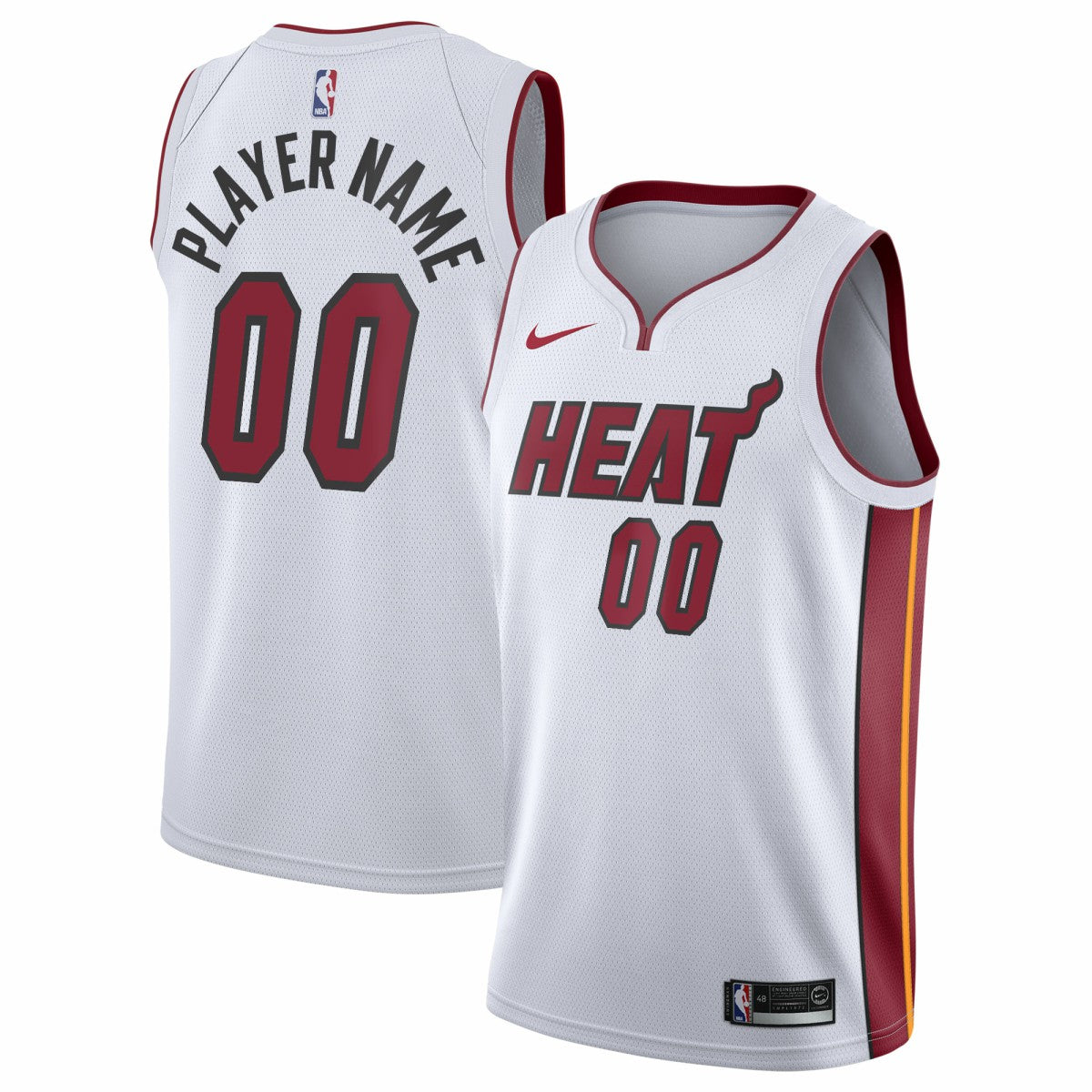 Miami Heat 2020/21 Swingman Custom Jersey Association Edition White | Nike discount