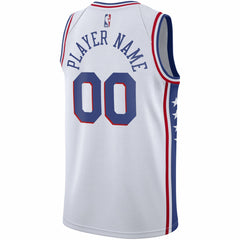 Philadelphia 76ers 2020/21 Swingman Custom Jersey Association Edition White | Nike online