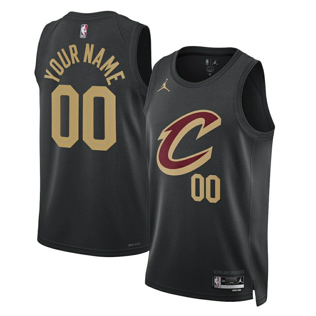 Cleveland Cavaliers Jordan Brand Unisex 2022/23 Swingman Custom Jersey Statement Editi- Black
