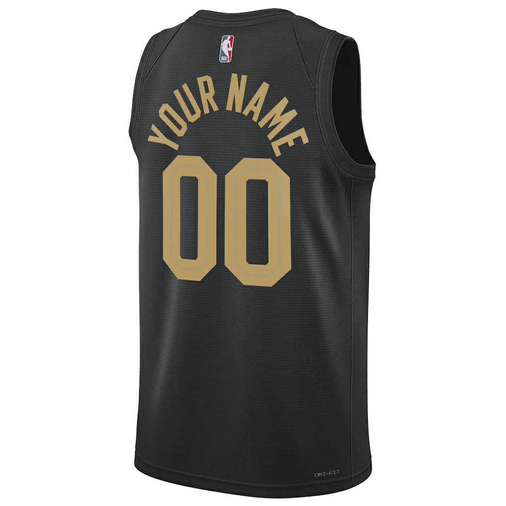 Cleveland Cavaliers Jordan Brand Unisex 2022/23 Swingman Custom Jersey Statement Editi- Black