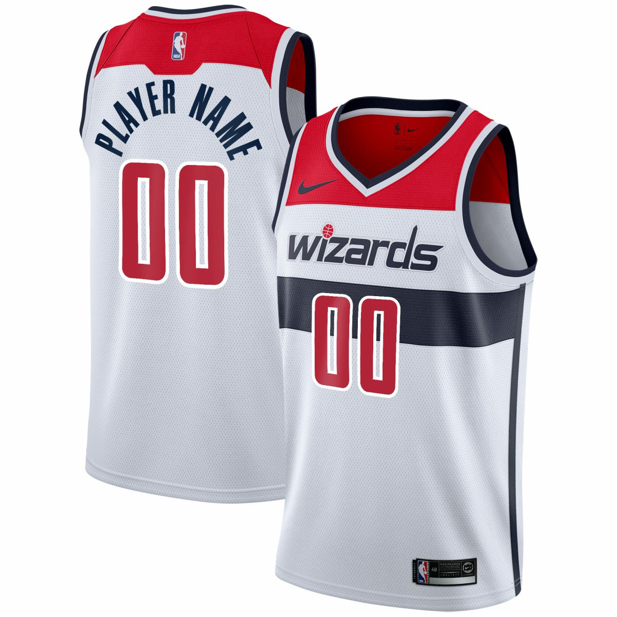Washington Wizards 2020/21 Swingman Custom Jersey Association Edition White | Nike US