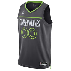 Minnesota Timberwolves Jordan Brand Unisex 2022/23 Swingman Custom Jersey Statement Edition Black
