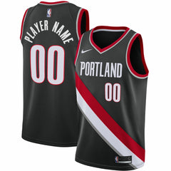 Portland Trail Blazers 2020/21 Swingman Custom Jersey Icon Edition Black | Nike US