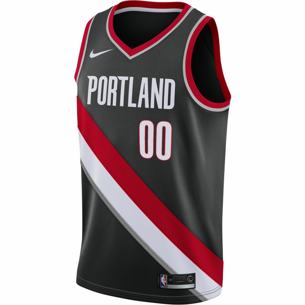 Portland Trail Blazers 2020/21 Swingman Custom Jersey Icon Edition Black | Nike US