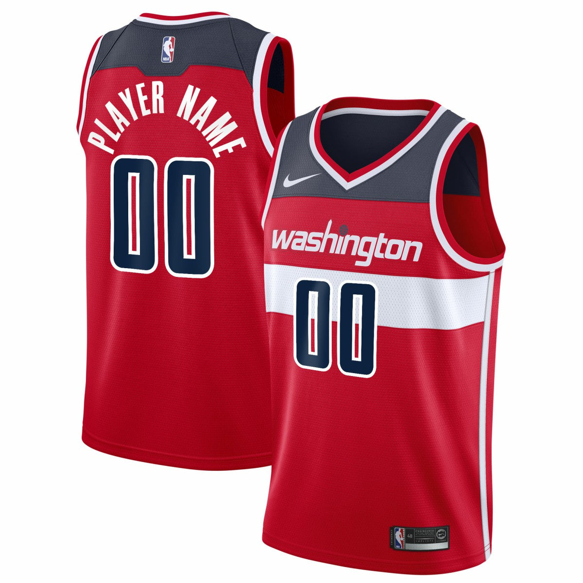 Washington Wizards 2020/21 Swingman Custom Jersey Icon Edition Red | Nike