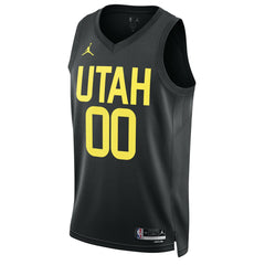 Utah Jazz Jordan Brand Unisex 2022/23 Swingman Custom Jersey Statement Edition Black
