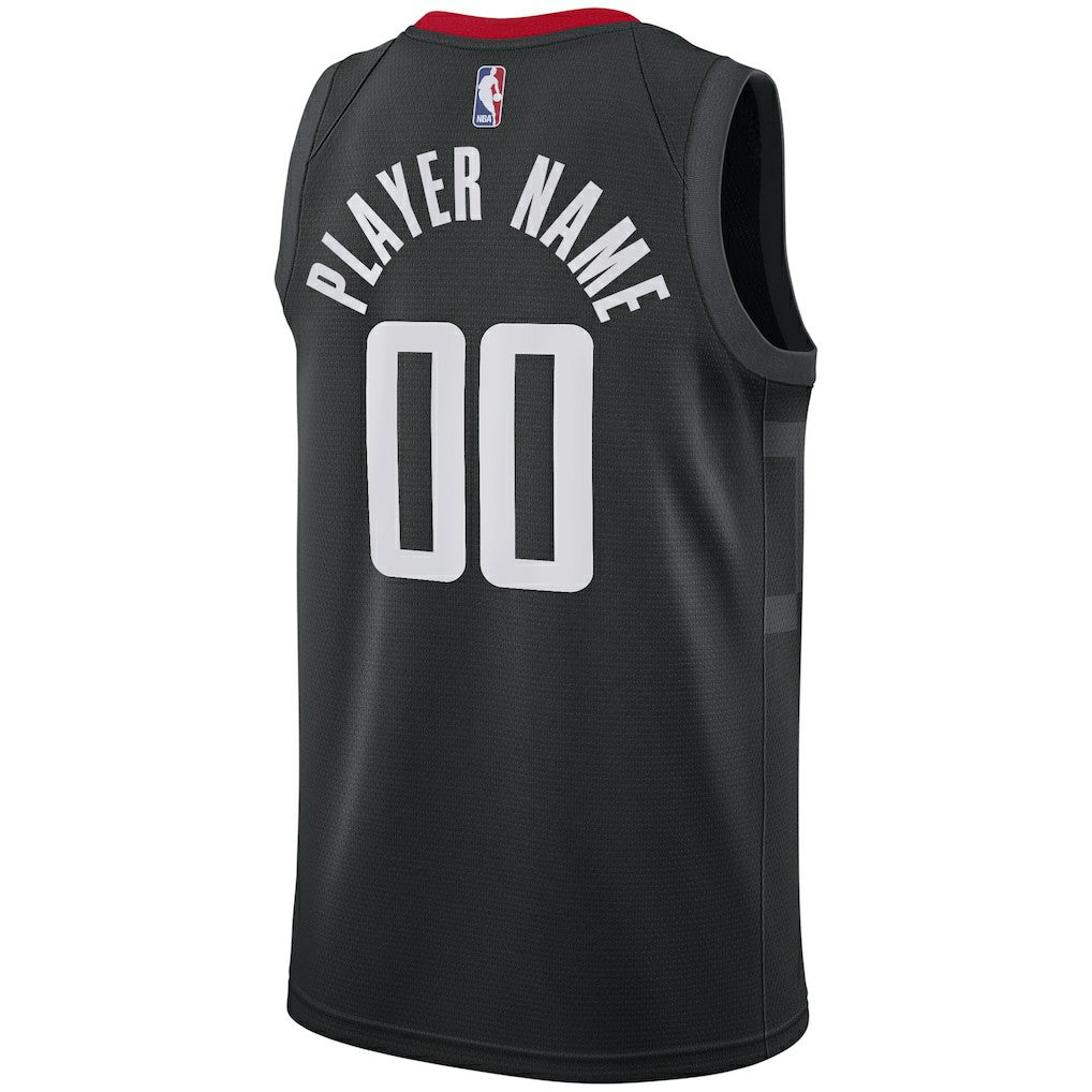 Houston Rockets Swingman Custom Jersey Black Statement Edition | Nike Lifestyle