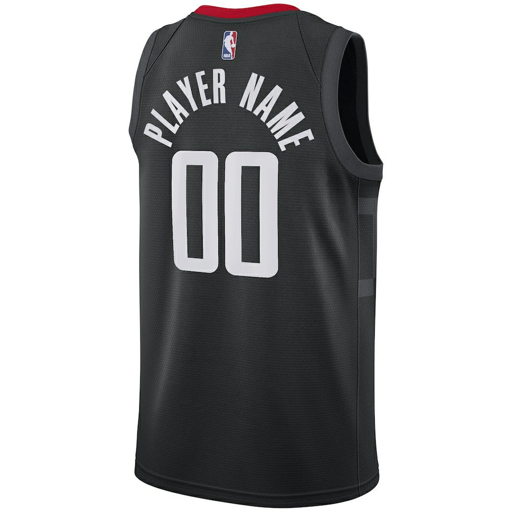 Houston Rockets Swingman Custom Jersey Black Statement Edition | Nike Lifestyle