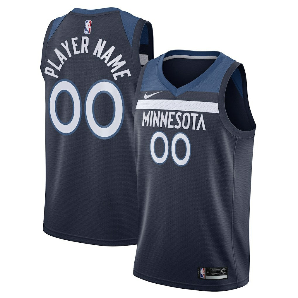 Minnesota Timberwolves Swingman Custom Jersey Navy Icon Edition | Nike online