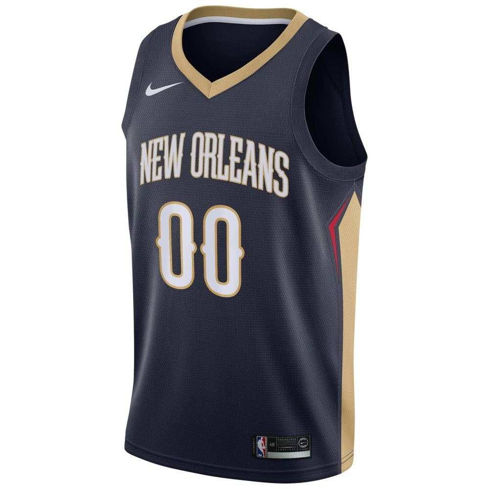 New Orleans Pelicans Swingman Custom Jersey Navy Icon Edition | Nike outlet