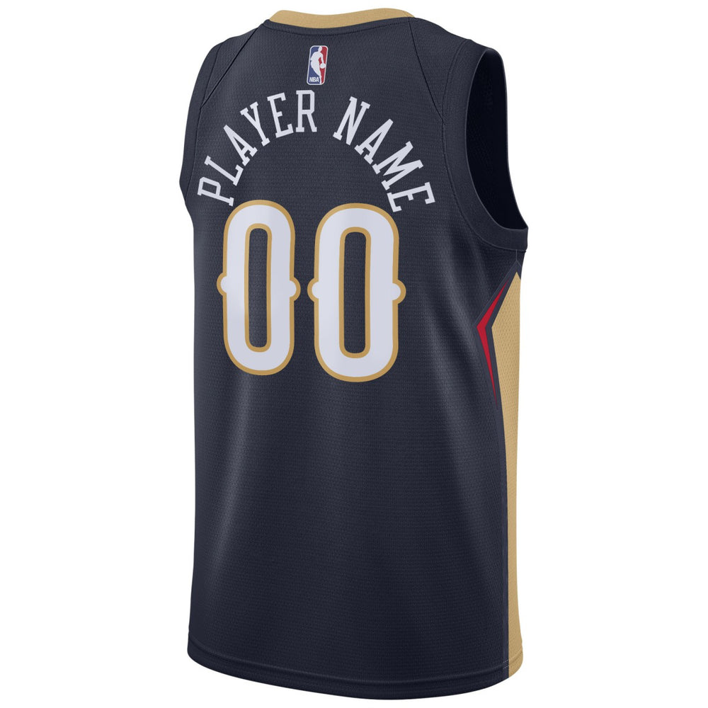 New Orleans Pelicans Swingman Custom Jersey Navy Icon Edition | Nike outlet