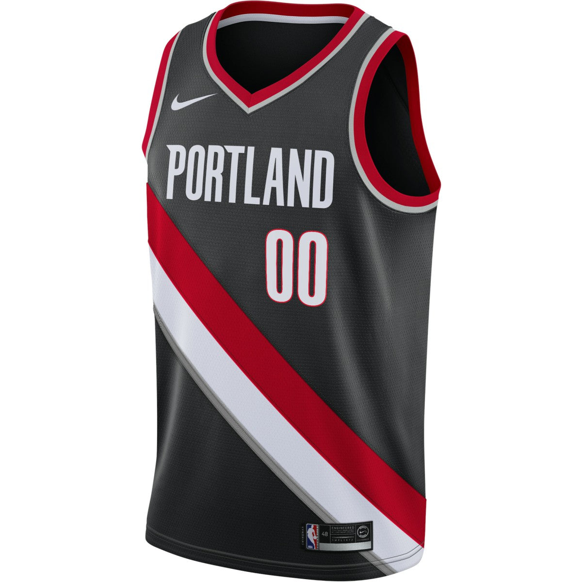 Portland Trail Blazers Swingman Custom Jersey Black Icon Edition | Nike for sale