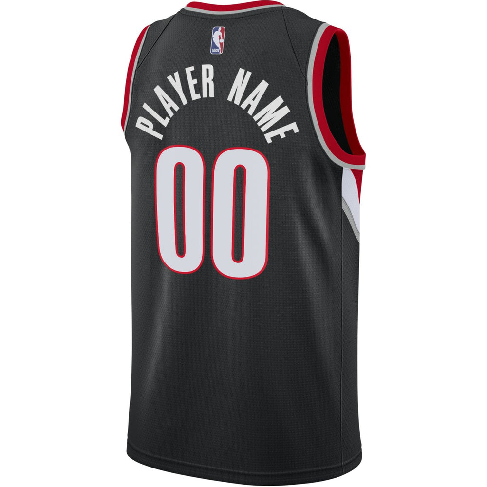 Portland Trail Blazers Swingman Custom Jersey Black Icon Edition | Nike for sale