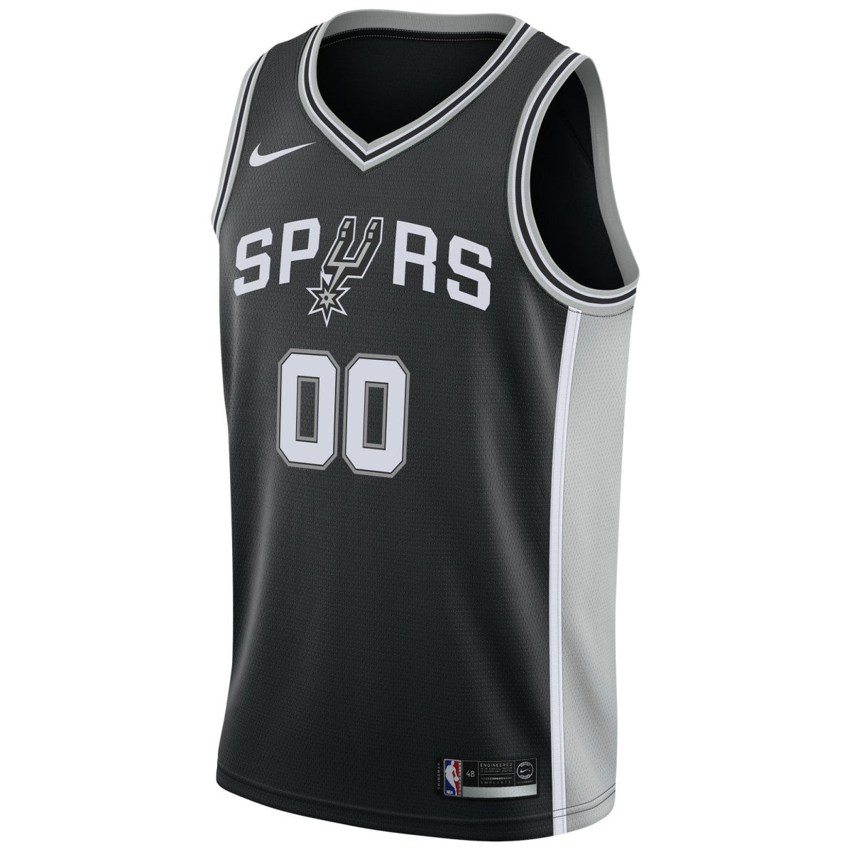 San Antonio Spurs Swingman Custom Jersey Black Icon Edition | Nike Lifestyle