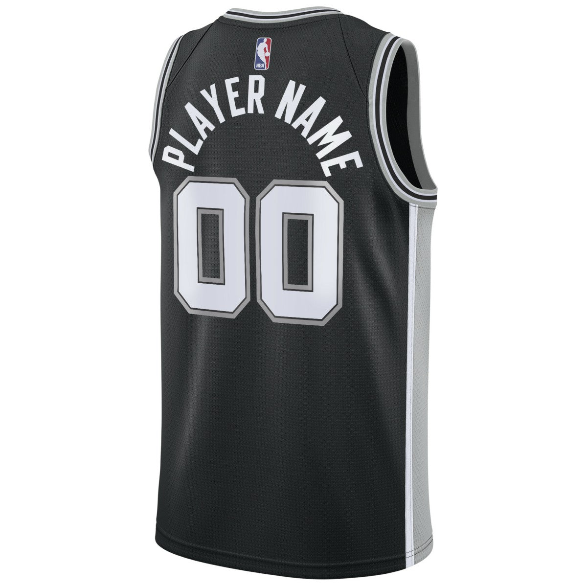 San Antonio Spurs Swingman Custom Jersey Black Icon Edition | Nike Lifestyle