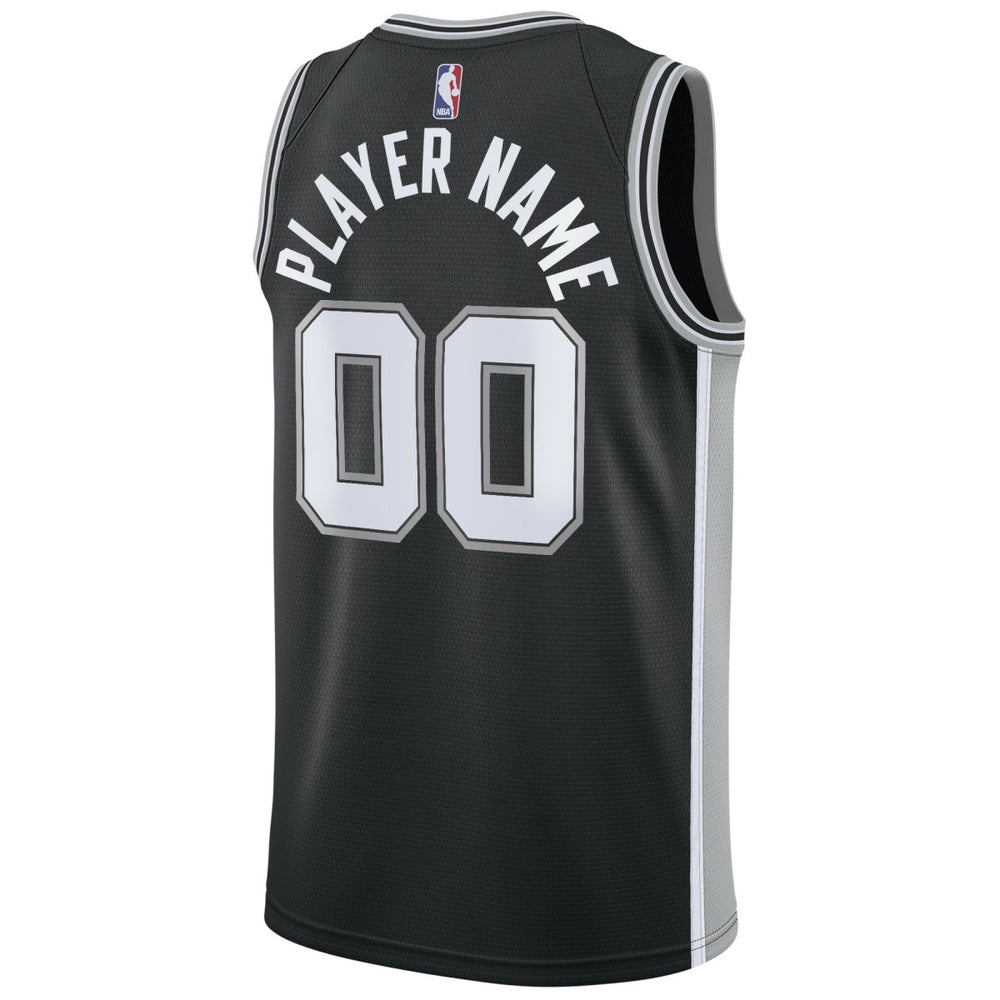 San Antonio Spurs Swingman Custom Jersey Black Icon Edition | Nike Lifestyle