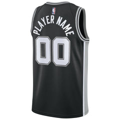 San Antonio Spurs Swingman Custom Jersey Black Icon Edition | Nike Lifestyle