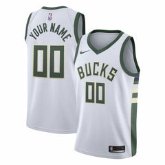 Milwaukee Bucks Swingman Custom Jersey White Association Edition | Nike for sale