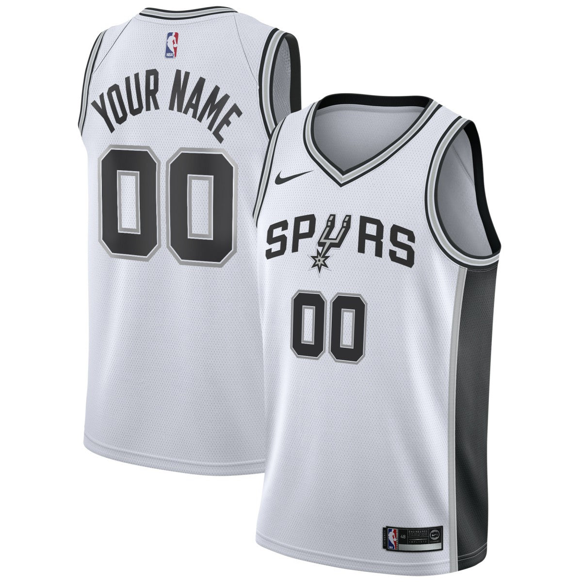 San Antonio Spurs Custom Swingman Jersey White Association Edition | Nike Lifestyle