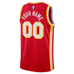 Atlanta Hawks Unisex Swingman Custom Jersey Red Icon Edition | Nike