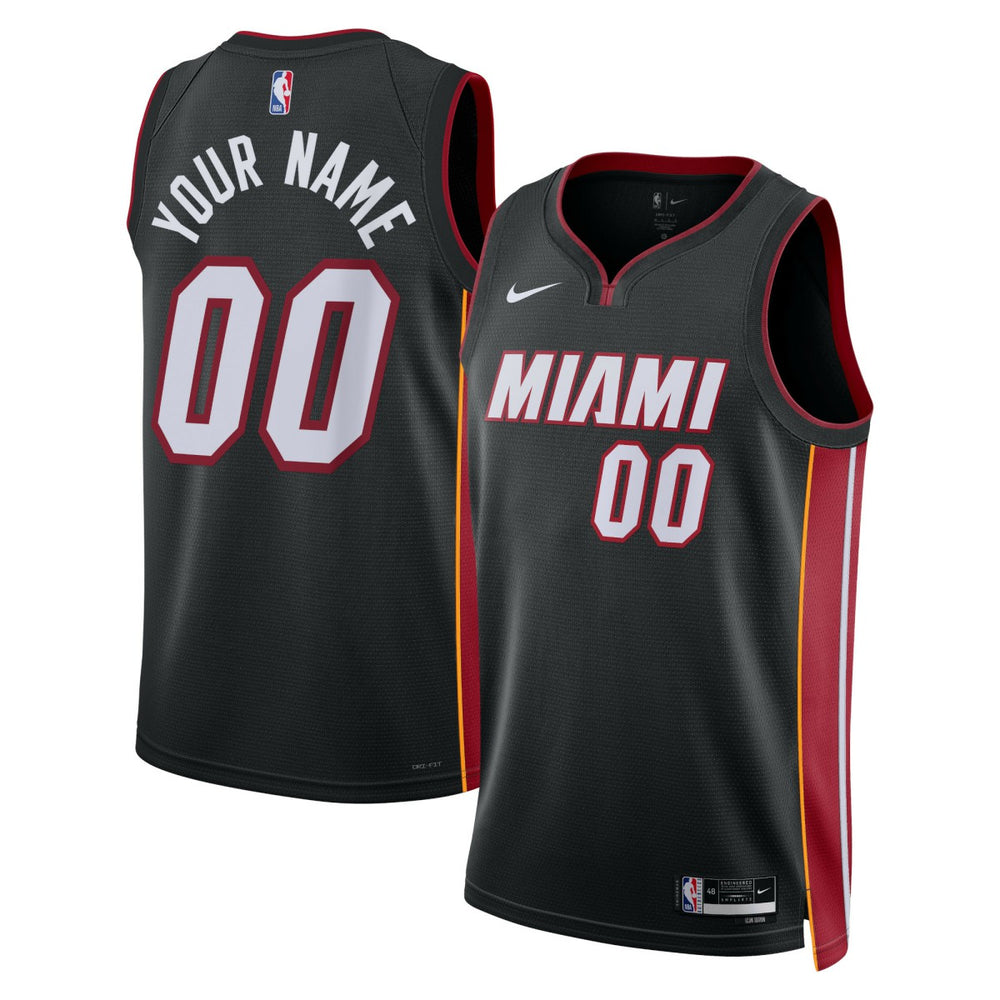 Miami Heat Unisex Swingman Custom Jersey Black Icon Edition | Nike for sale