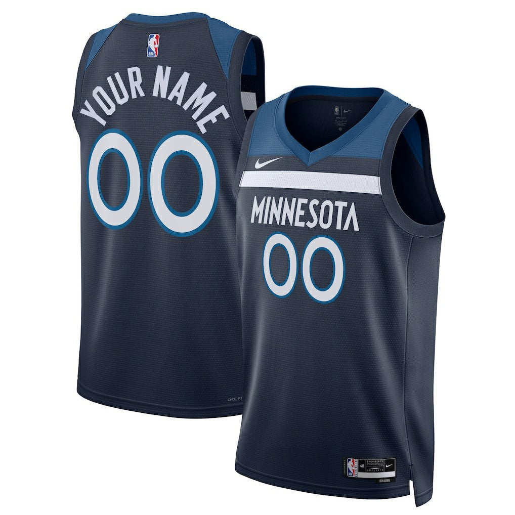Minnesota Timberwolves Unisex Swingman Custom Jersey Navy Icon Edition | Nike online
