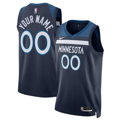 Minnesota Timberwolves Unisex Swingman Custom Jersey Navy Icon Edition | Nike online