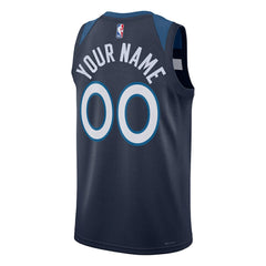 Minnesota Timberwolves Unisex Swingman Custom Jersey Navy Icon Edition | Nike online