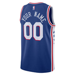 Philadelphia 76ers Unisex 2022/23 Swingman Custom Jersey Royal Icon Edition | Nike online