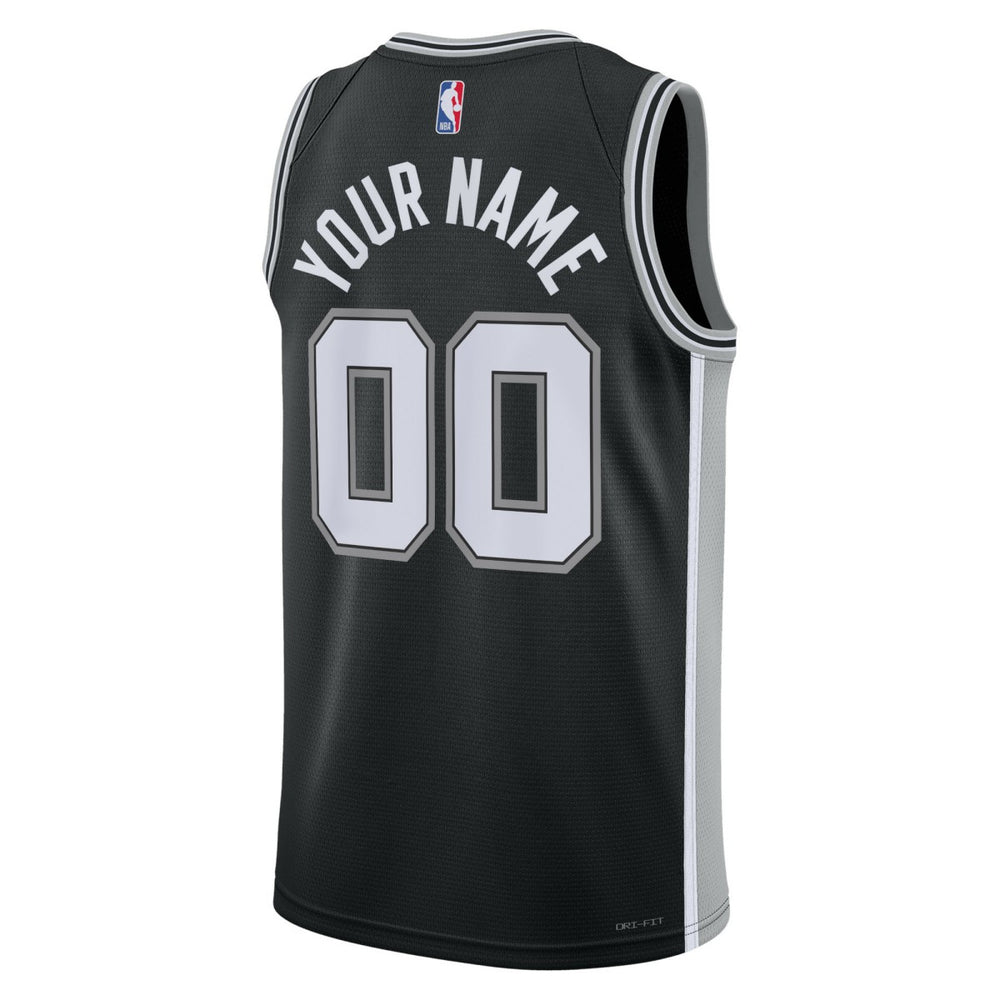 San Antonio Spurs Unisex Swingman Custom Jersey Black Icon Edition | Nike