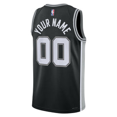 San Antonio Spurs Unisex Swingman Custom Jersey Black Icon Edition | Nike