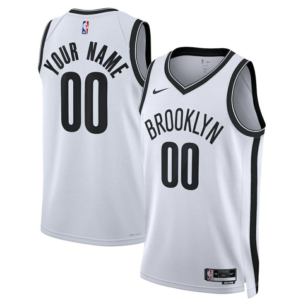 Brooklyn Nets Unisex Swingman Custom Jersey White Association Edition | Nike online