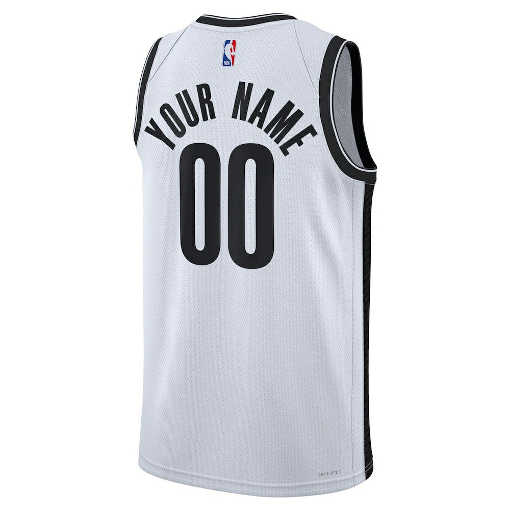 Brooklyn Nets Unisex Swingman Custom Jersey White Association Edition | Nike online