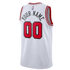 Chicago Bulls Unisex Swingman Custom Jersey White Association Edition | Nike US