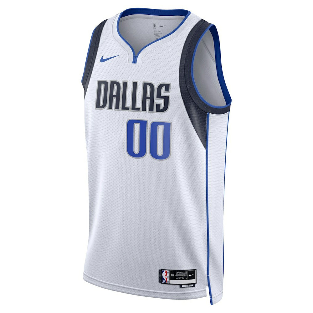 Dallas Mavericks Unisex Swingman Custom Jersey White for sale Association Edition | Nike Near Me