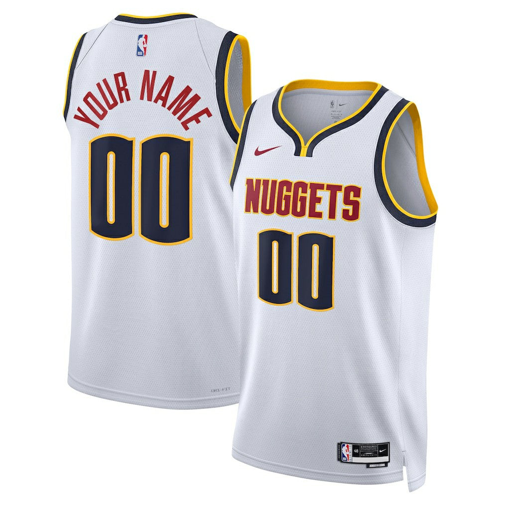 Denver Nuggets Unisex Swingman Custom Jersey White for sale Association Edition | Nike US