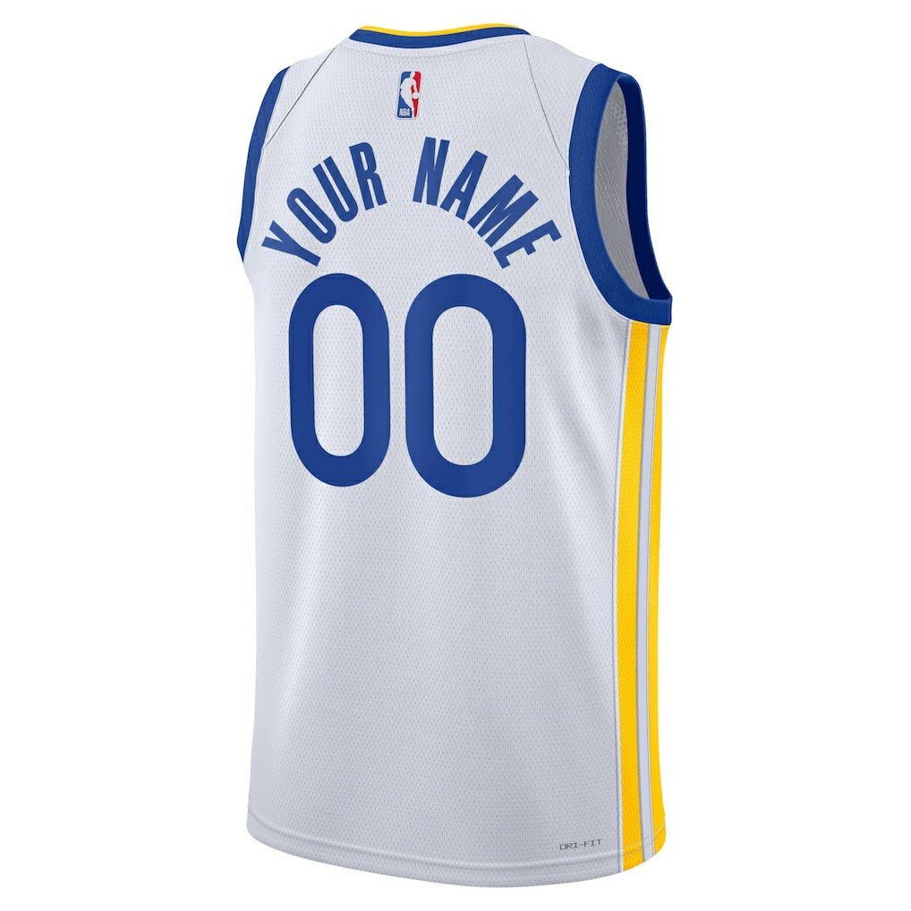 Golden State Warriors Unisex Swingman Custom Jersey White for sale Association Edition | Nike Near Me