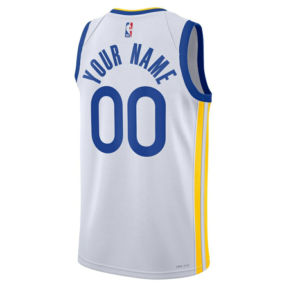 Golden State Warriors Unisex Swingman Custom Jersey White for sale Association Edition | Nike Near Me