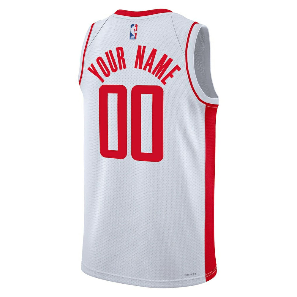 Houston Rockets Unisex Swingman Custom Jersey White Association Edition | Nike