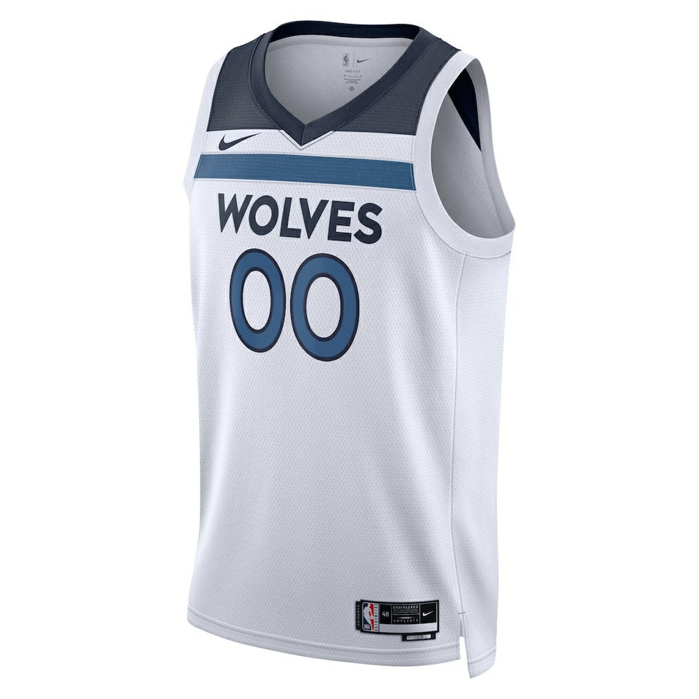Minnesota Timberwolves Unisex Swingman Custom Jersey White Association Edition | Nike